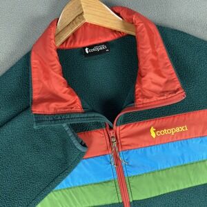 Cotopaxi Jacket Mens Large Green Teca Fleece Outdoor Nature Minimalist Recycle